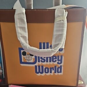 Disney World Yellow and Brown Tote Bag